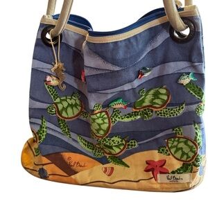 Paul Brent‎ coastal life purse/bag (turtles)